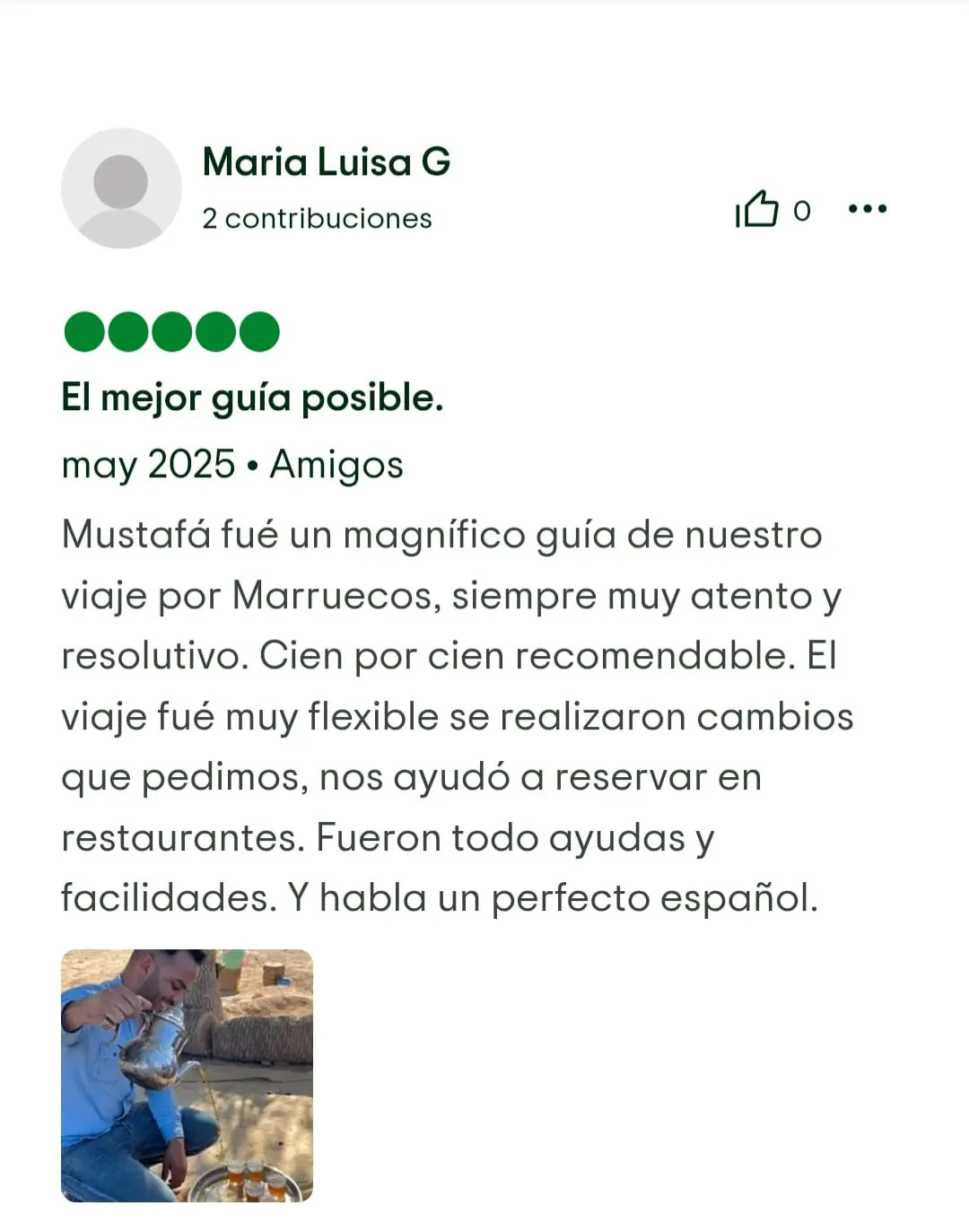 Reseña de Tripadvisor de Marruecos y tal 3
