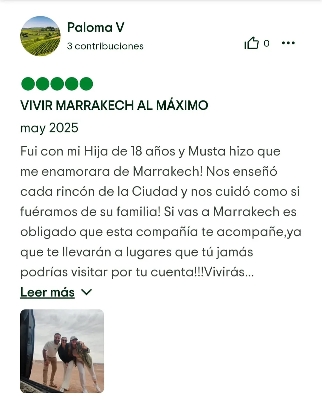 Reseña de Tripadvisor de Marruecos y tal 4